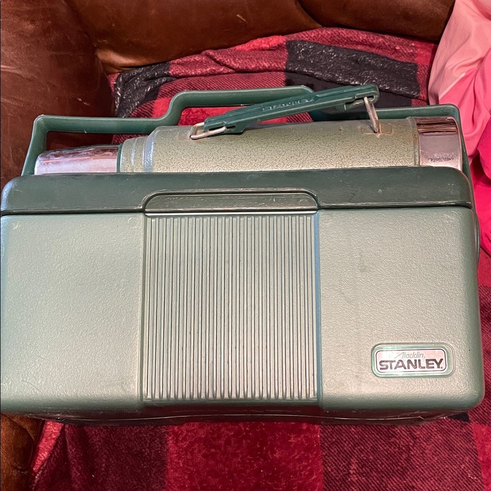 Vintage Stanley Classic Green Thermos with Case